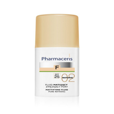 فلوئید مات کننده طبیعی SPF25 فارماسریز شماره 02