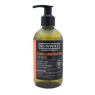 ژل شستشوی روشن کننده صورت مدل Brightener سان وی 250 میلی لیتری