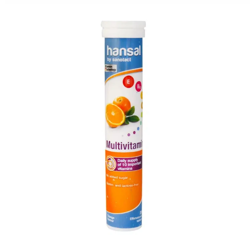 قرص جوشان مولتی ویتامین هانسال 20 عددی