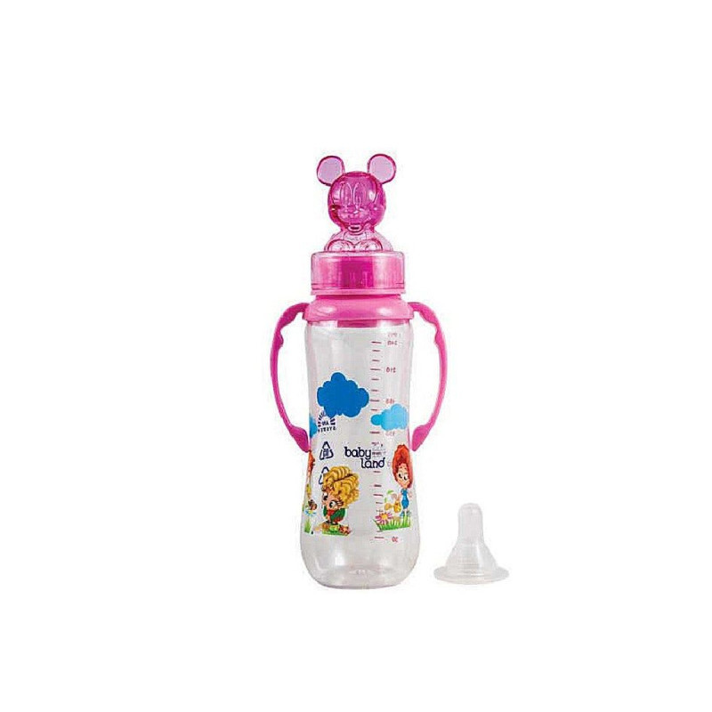شیشه شیر عروسکی ارتودنسی بی بی لند 240 میلی لیتری کد 475