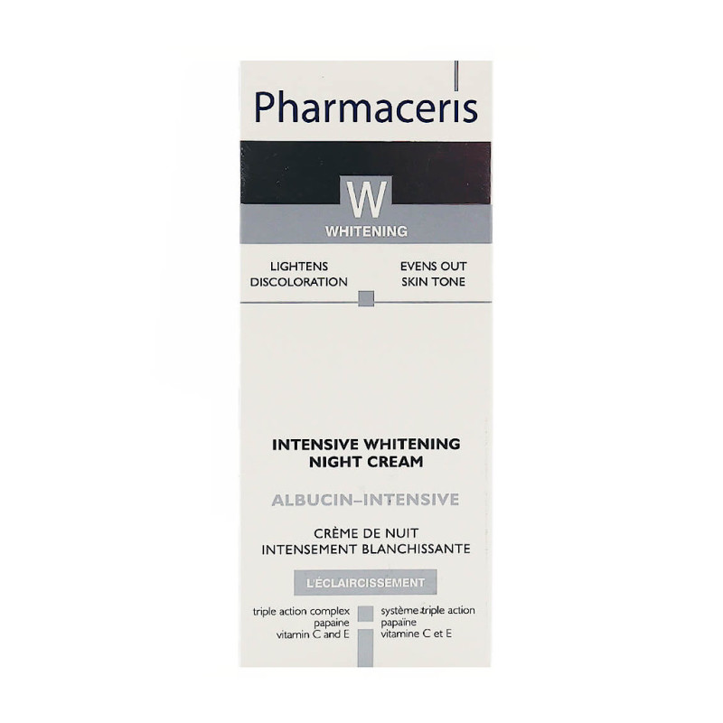 کرم شب روشن کننده و ضد لک مدل Albucin Intensive فارماسریز 30 میلی لیتری