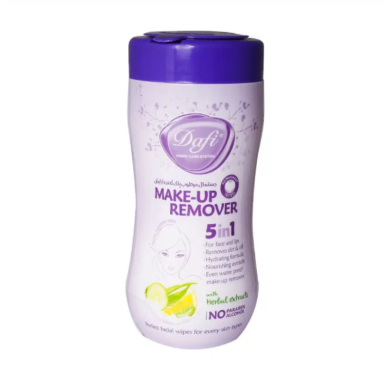 دستمال مرطوب پاک کننده آرایش 5in1 دافی 70 عددی