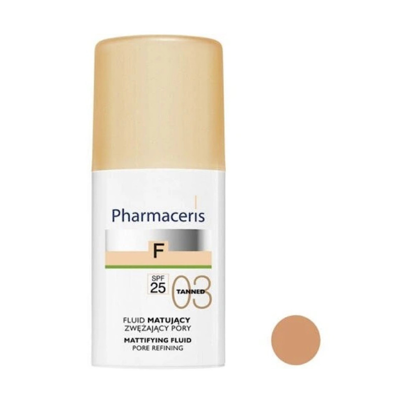 فلوئید مات کننده برنزه SPF25 فارماسریز شماره 03