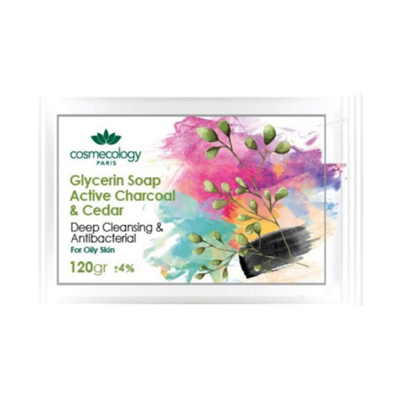 صابون گلیسیرینه زغال و سدر کاسمکولوژی 120 گرمی