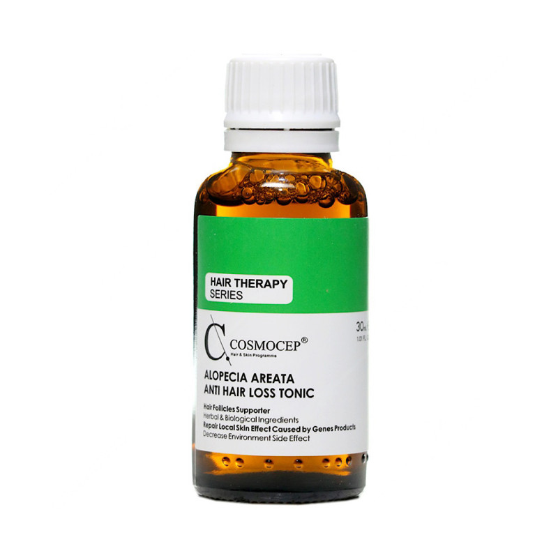 محلول تقویت کننده مناسب ریزش موی سکه ای کازموسپ 30 میلی لیتری