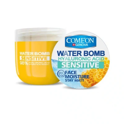 کرم مرطوب کننده پوست حساس حاوی عسل مدل Water Bomb کامان 200 میلی لیتری