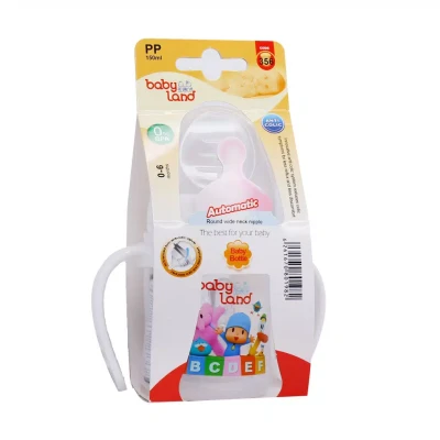 شیشه شیر اتومات دهانه عریض بی بی لند 150 میلی لیتری کد 356