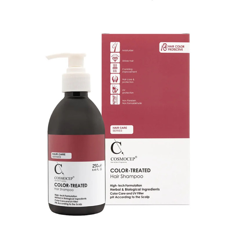 شامپو موهای رنگ شده کازموسپ 250 میلی لیتری