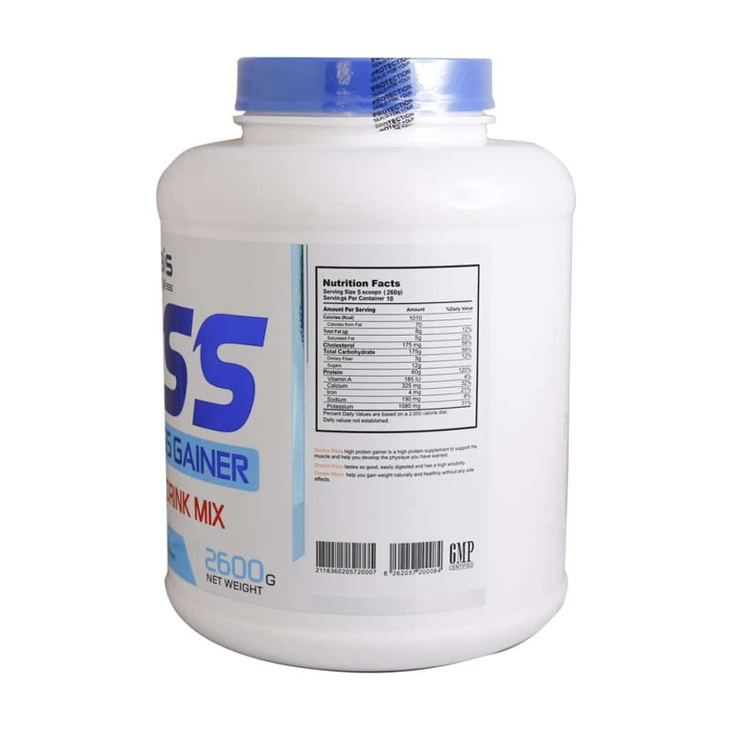 پودر گینر ماسل مس شکلاتی دوبیس 2600 گرمی