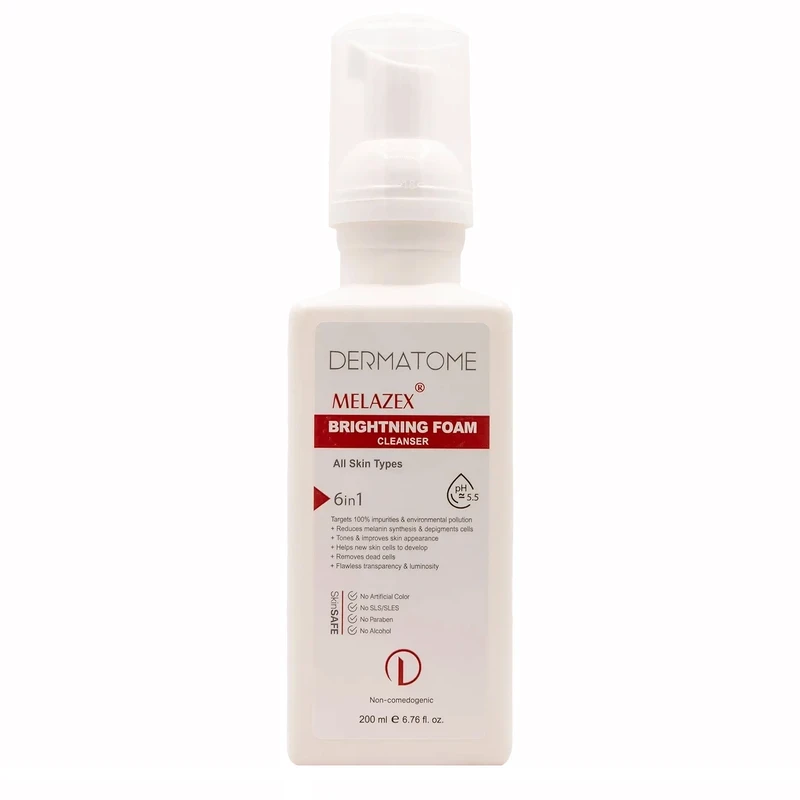 فوم پاک کننده و روشن کننده پوست درماتوم 200 میلی لیتری