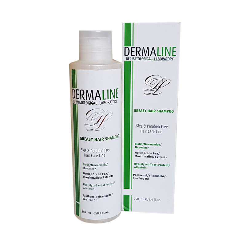 شامپو موهای چرب درمالاین 250 میلی لیتری