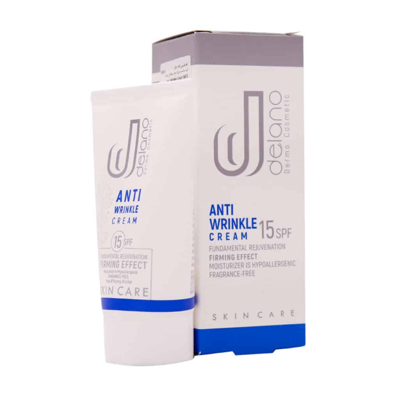 کرم ضد چروک پوست SPF15 دلانو 50 میلی لیتری
