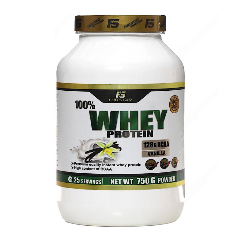 پودر پروتئین وی 100 درصد وانیلی فول استار 750 گرمی