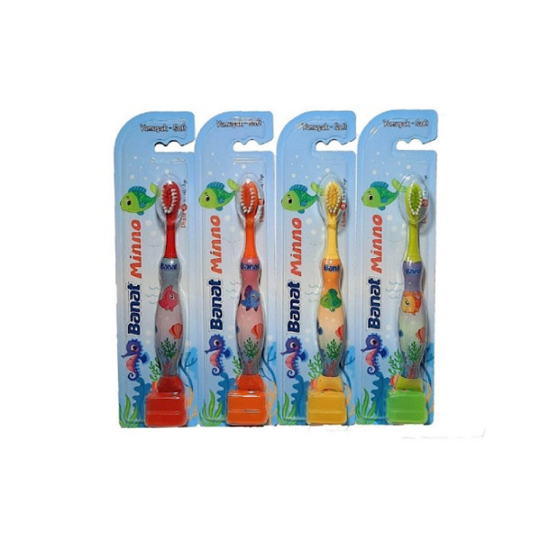 مسواک کودک برس نرم مدل مینو بنات