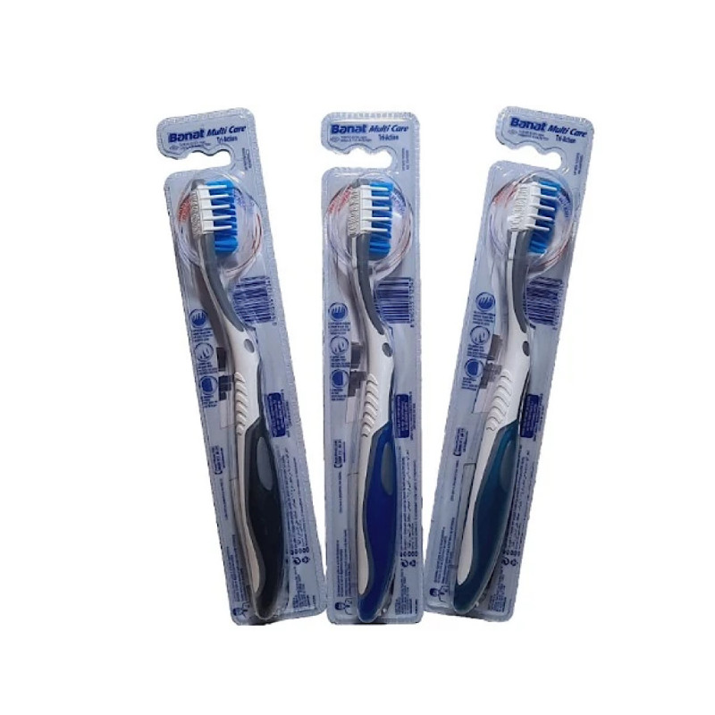 مسواک بزرگسال برس متوسط مدل Tri-action Toobright بنات