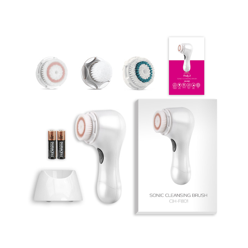 فیس براش لرزشی رنگ سفید سری CIH-F801-2 مدل Pretty2 کیوت اسکین