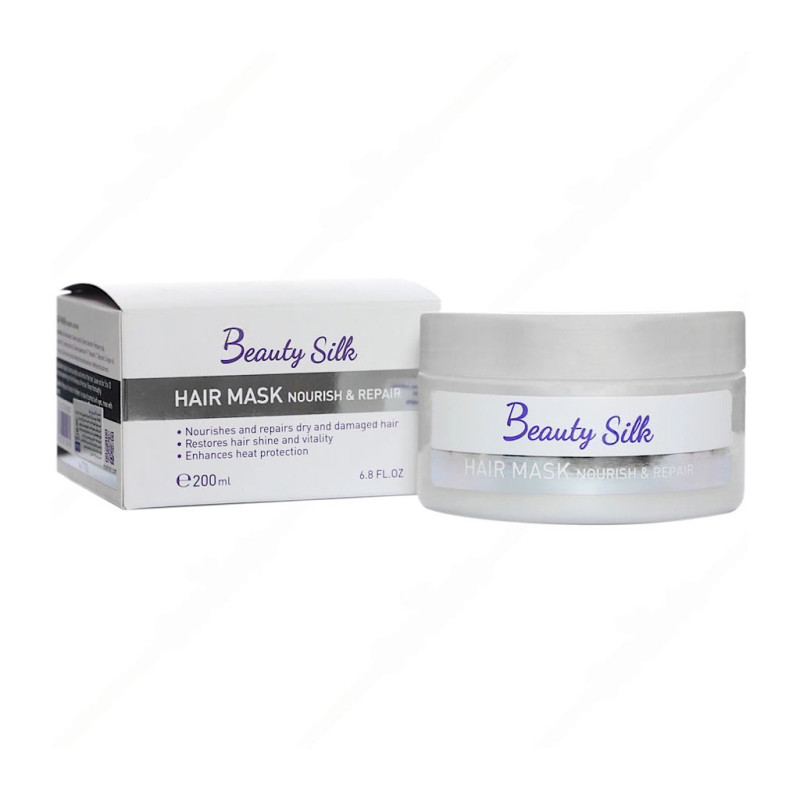 ماسک مو مغذی و ترمیم کننده موهای خشک بیوتی سیلک 200 میلی لیتری
