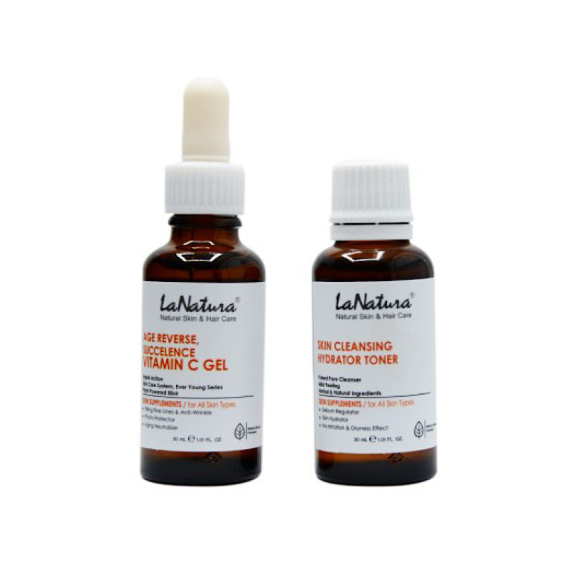 ژل ویتامین C و تونر آبرسان لاناتورا 2 عددی