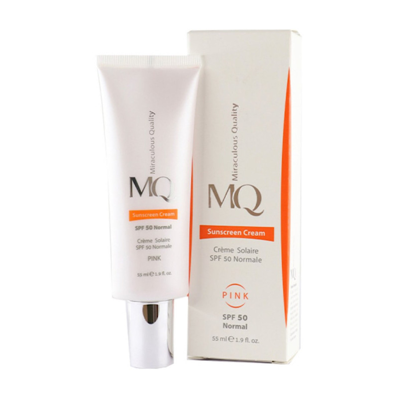 کرم ضد آفتاب صورتی پوست معمولی SPF50 ام کیو 55 میلی لیتری