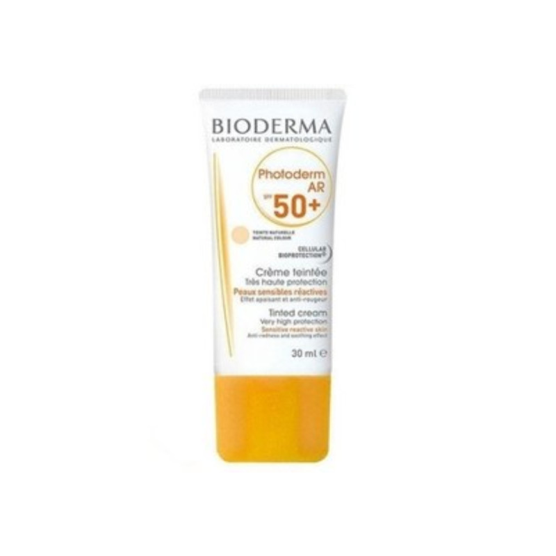 کرم ضد آفتاب طبیعی پوست حساس SPF50 مدل Photoderm AR بایودرما ۳۰ میلی لیتری