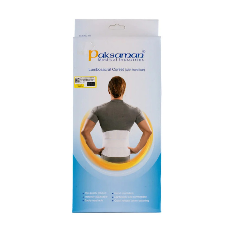 کمربند طبی سخت با آتل پلی آمید پاک سمن سایز بزرگ