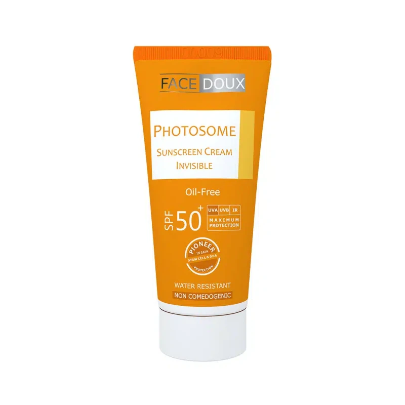 کرم ضد آفتاب بی رنگ پوست چرب فاقد چربی مدل Photosome با SPF50 فیس دوکس 40 میلی لیتری