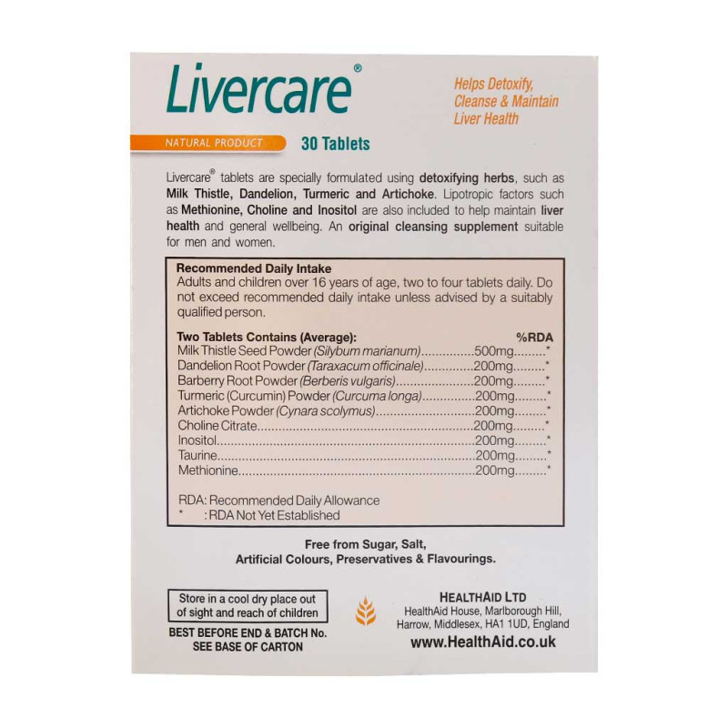 قرص لیورکر هلث اید 30 عددی