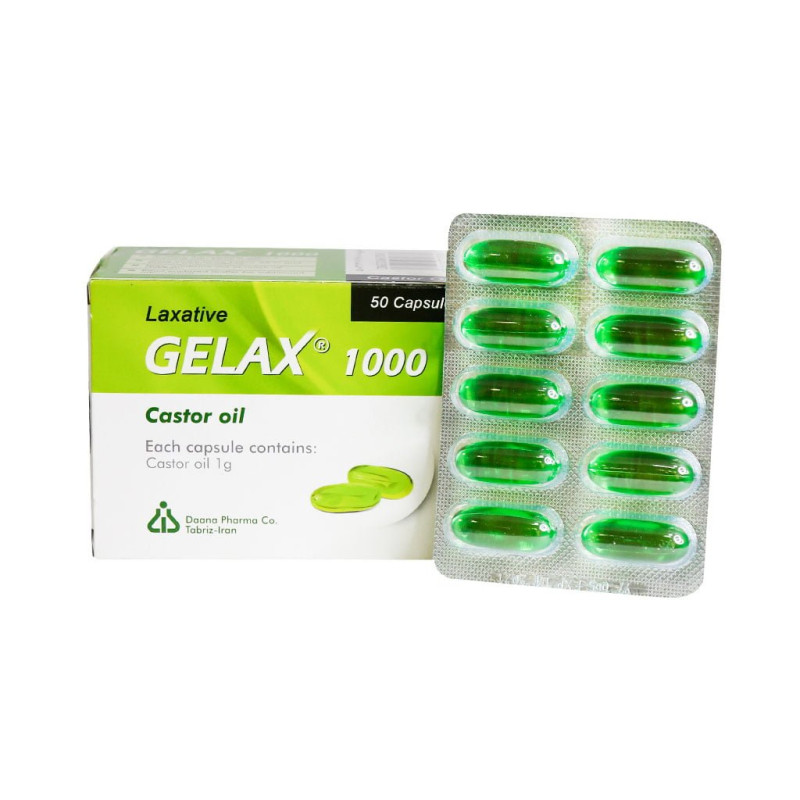 کپسول ۱۰۰۰ میلی گرمی ژلاکس دانا فارما 50 عددی
