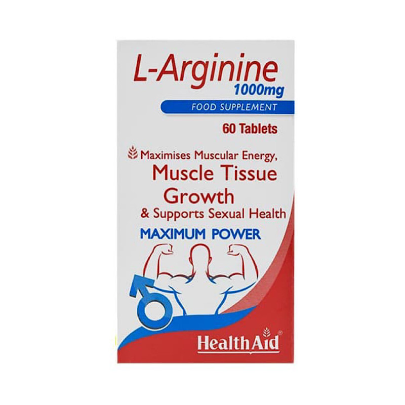 قرص ال آرژنین ۱۰۰۰ میلی گرمی هلث اید ۶۰ عددی
