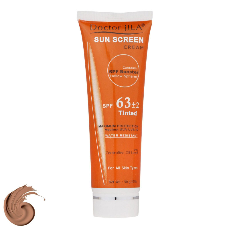 كرم ضد آفتاب رنگی SPF63 دکتر ژیلا 50 گرمی