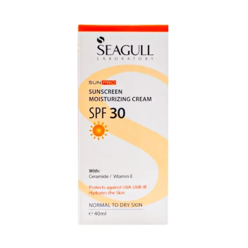 کرم ضد آفتاب حاوی SPF30 پوست خشک سی گل 40 میلی لیتر