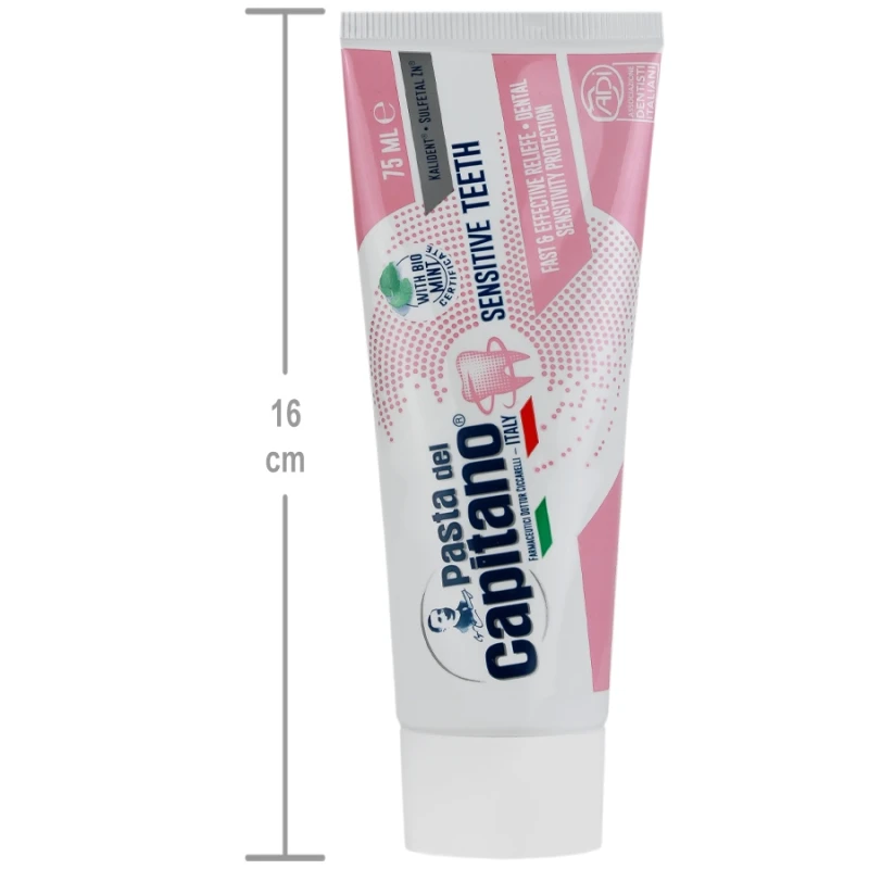 خمیر دندان مدل Sensitive Teeth پاستا دل کاپیتانو 75 میلی لیتری