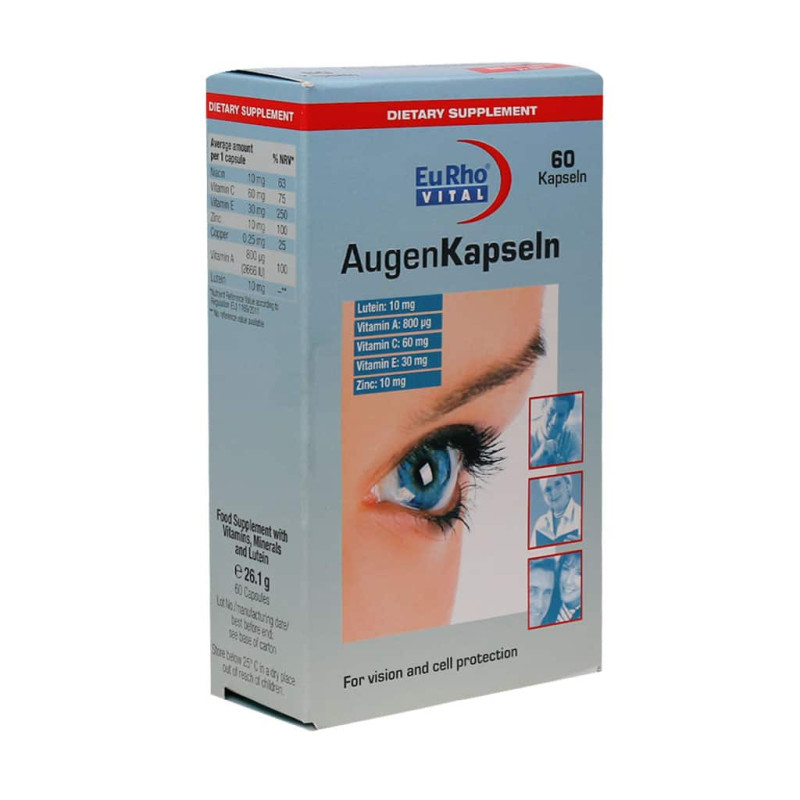 کپسول چشم اوژن یوروویتال 60 عددی
