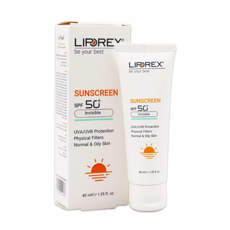 کرم ضد آفتاب بی رنگ پوست چرب SPF50 لیپورکس 40 میلی لیتری