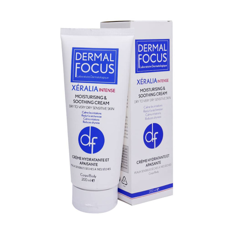 کرم مرطوب کننده پوست خشک بدن مدل Xeralia Intense درمال فوکوس 200 میلی لیتری