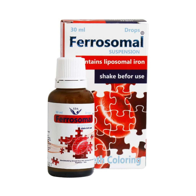 قطره آهن فروزومال سیمرغ دارو عطار ۳۰ میلی لیتری