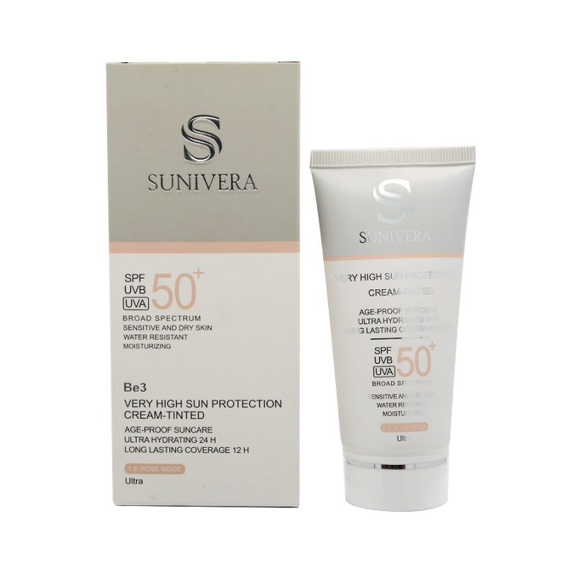 کرم ضد آفتاب بژ روشن پوست خشک SPF50 سانیورا ۵۰ میلی لیتری
