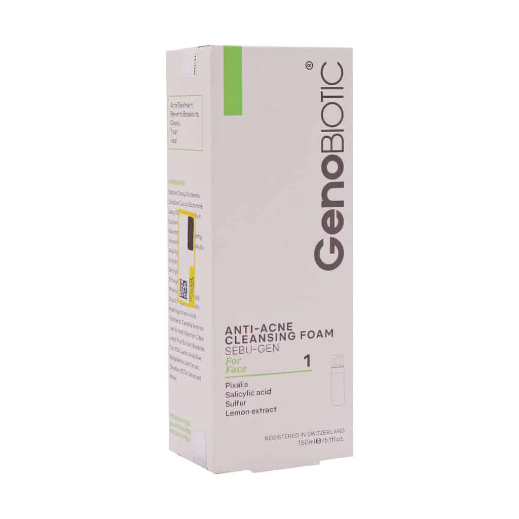 فوم شستشوی صورت پوست های حساس ژنو بایوتیک ۱۵۰ میلی لیتری