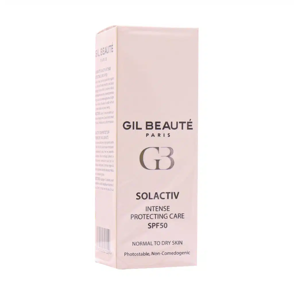 کرم ضد آفتاب بژ تیره مینرال فاقد چربی مدل Solactiv با SPF50 ژیل بوته 50 میلی لیتری