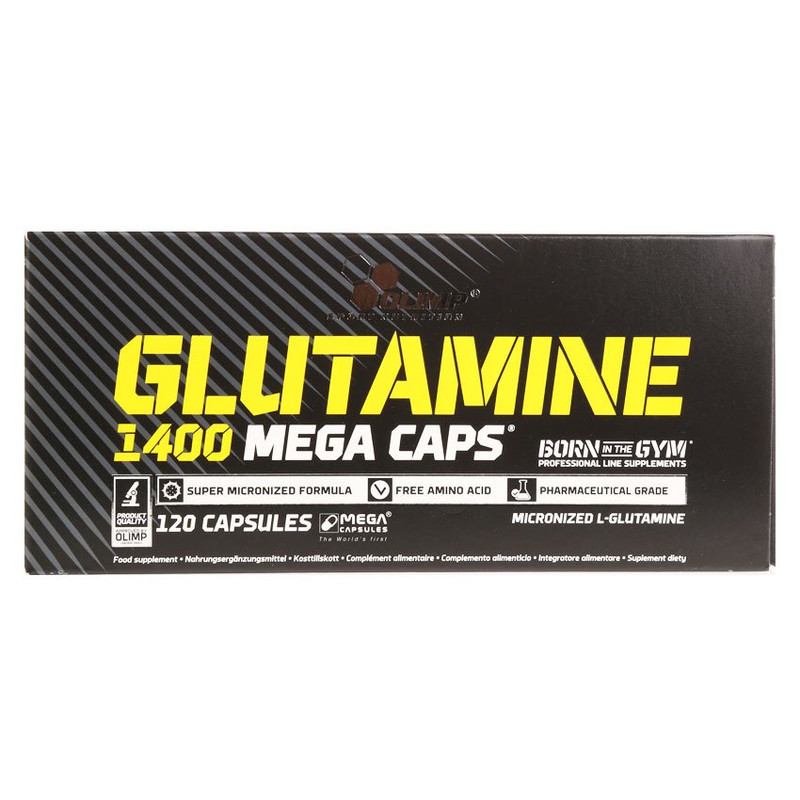کپسول گلوتامین ۱۴۰۰ مگا کپس الیمپ ۱۲۰ عددی