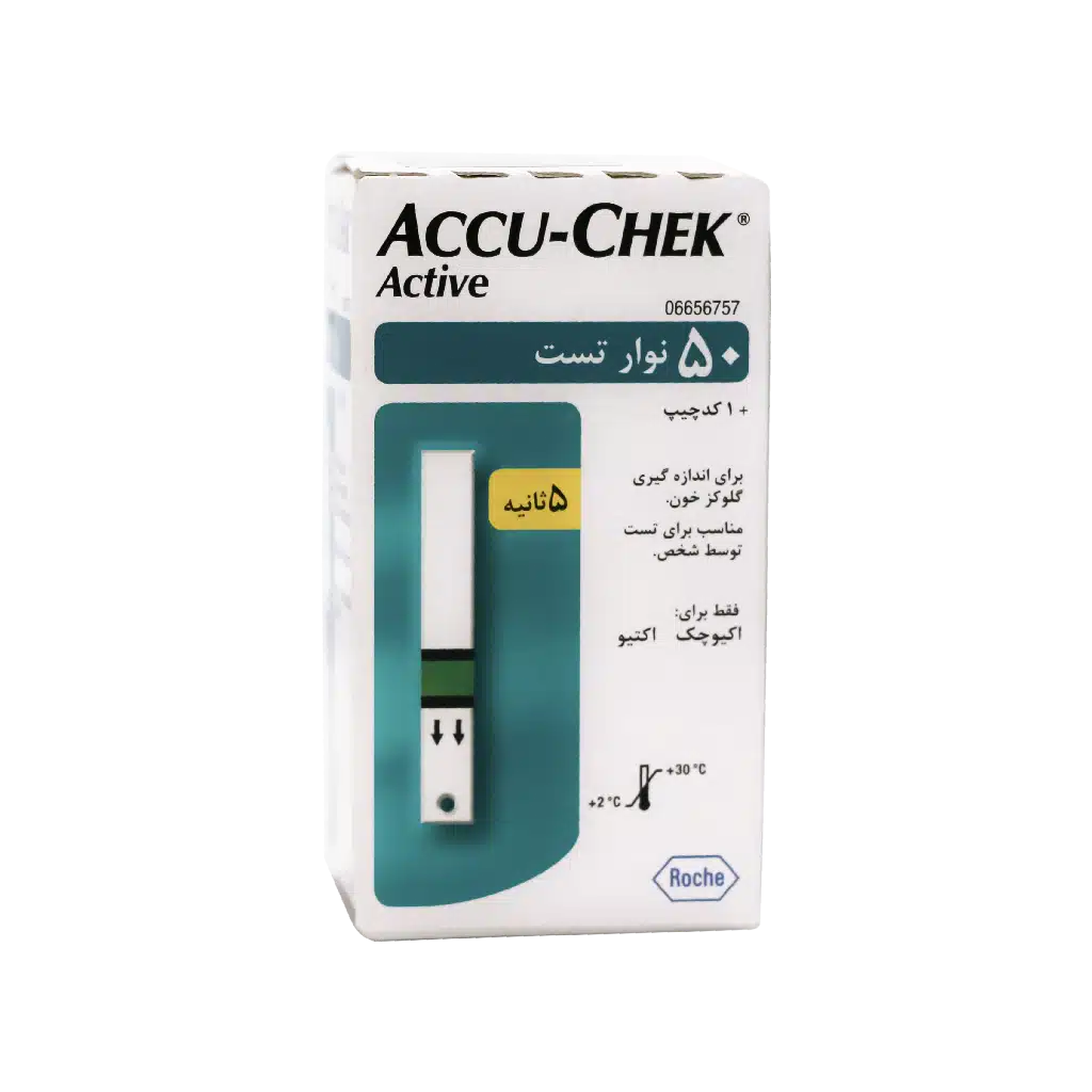 نوار تست قند خون اکیوچک آکتیو بسته 50 عددی