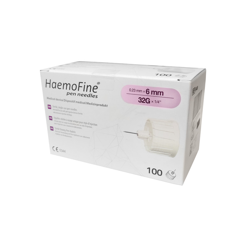 سر سوزن قلم انسولین 32G هموفاین 6 میلی متری