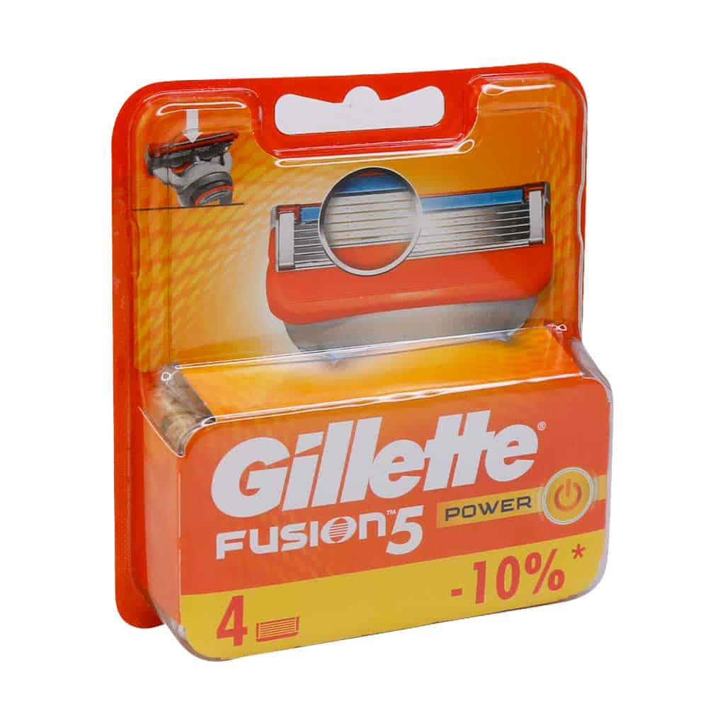 تیغ یدک پنج لبه مدل Fusion Power ژیلت 4 عددی