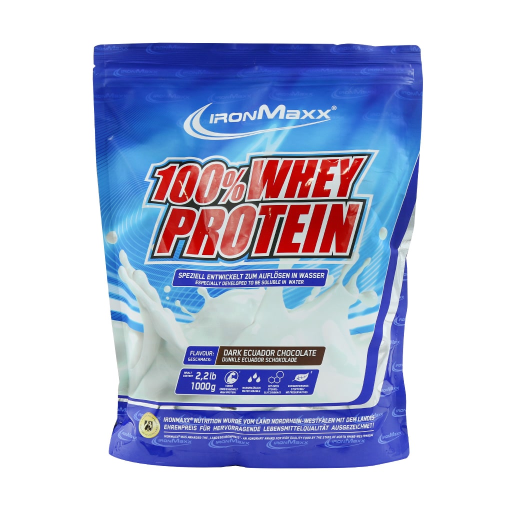 پروتئین وی آیرون مکس 100 شکلات تلخ 1000 گرم