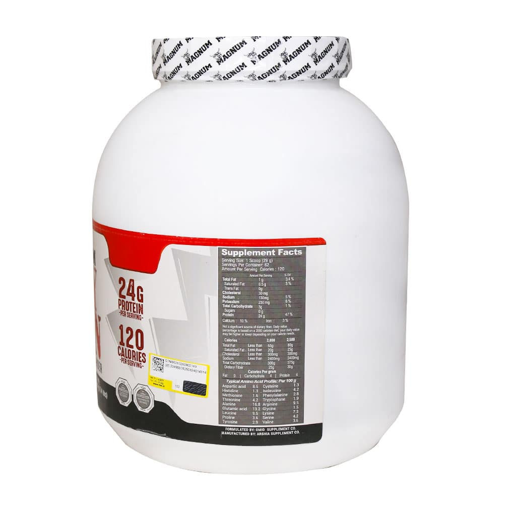 پودر پروتئین وی 100 درصد با طعم کوکی کرم مگنوم 1818 گرمی