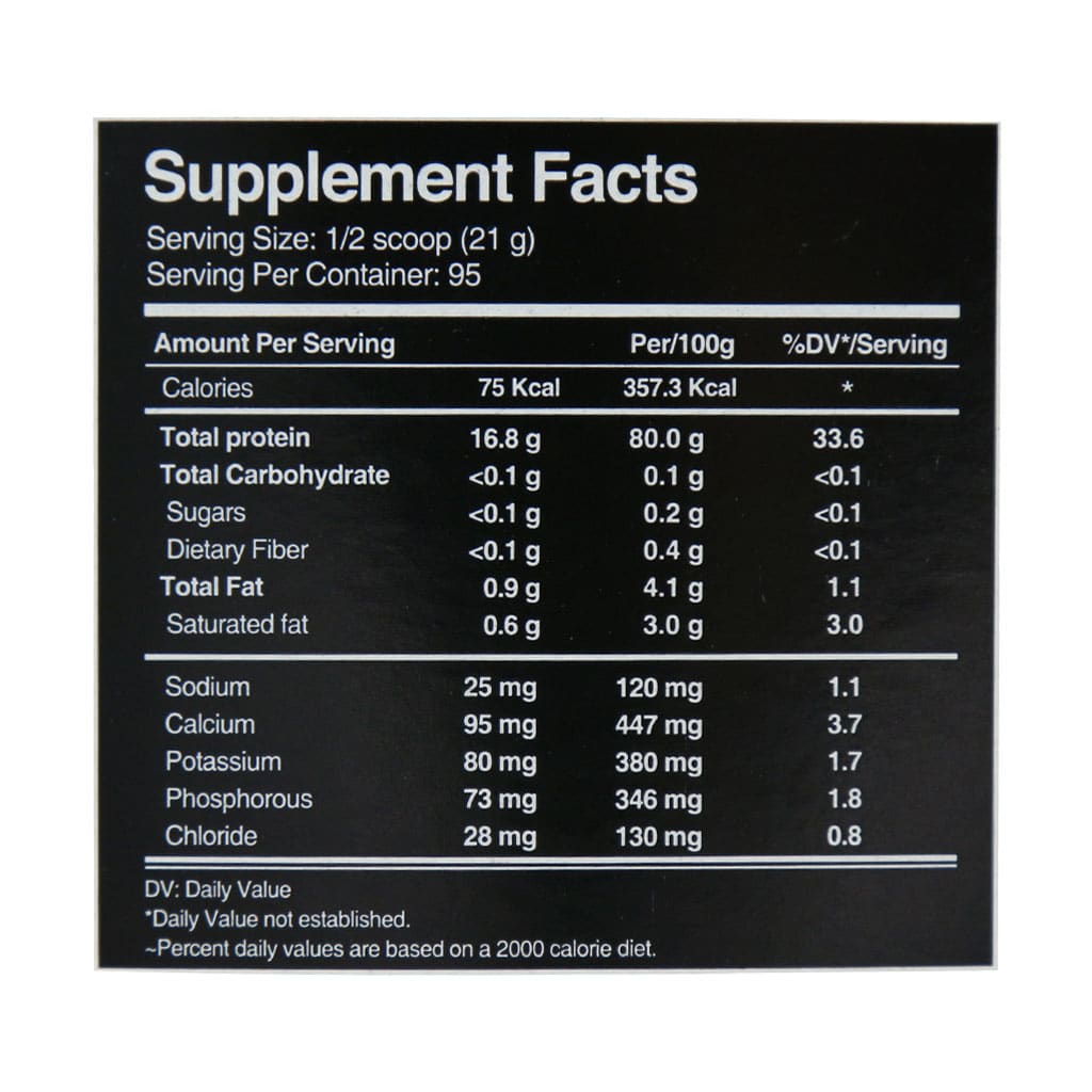 پودر پروتئین وی ایزوله وانیلی لوکس 2000 گرمی