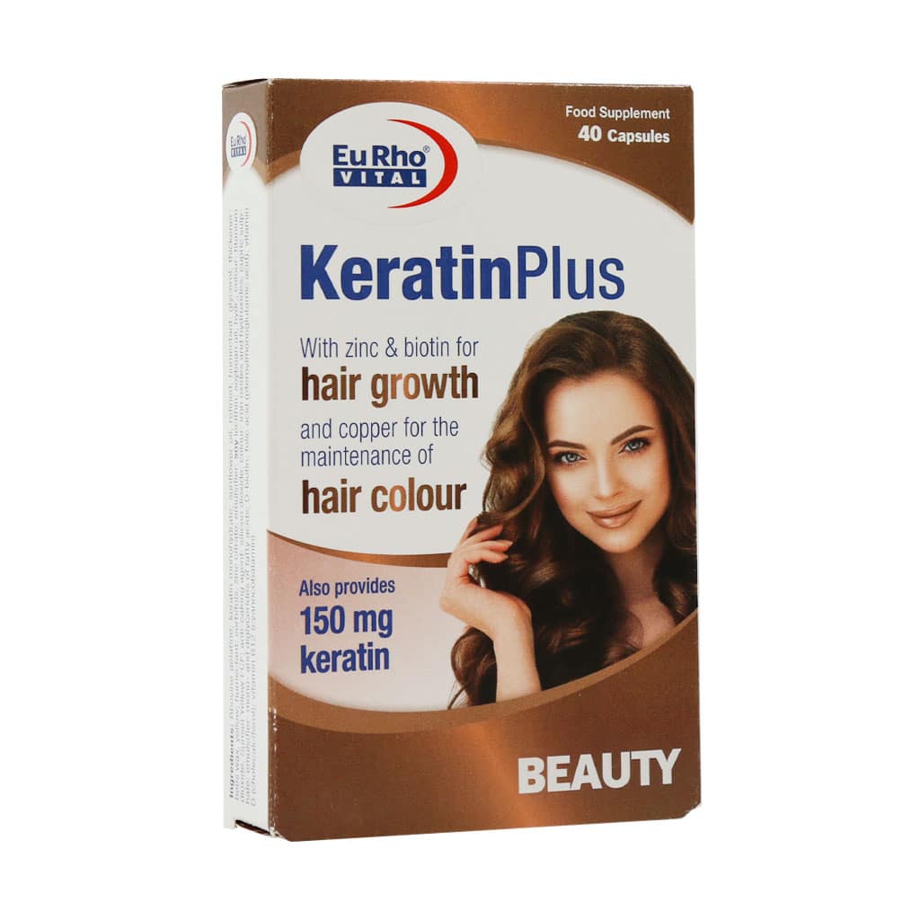 کپسول کراتین پلاس 150 میلی‌گرم یوروویتال 40 عددی