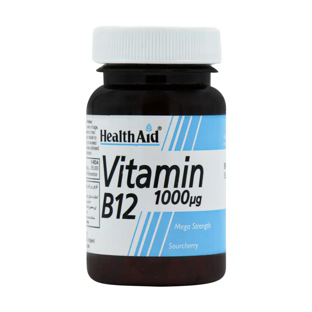 قرص 1000 میکروگرمی ویتامین B12 هلث اید 50 عددی