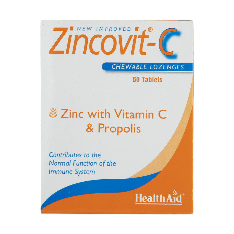 قرص جویدنی زینکوویت-C هلث اید 60 عددی