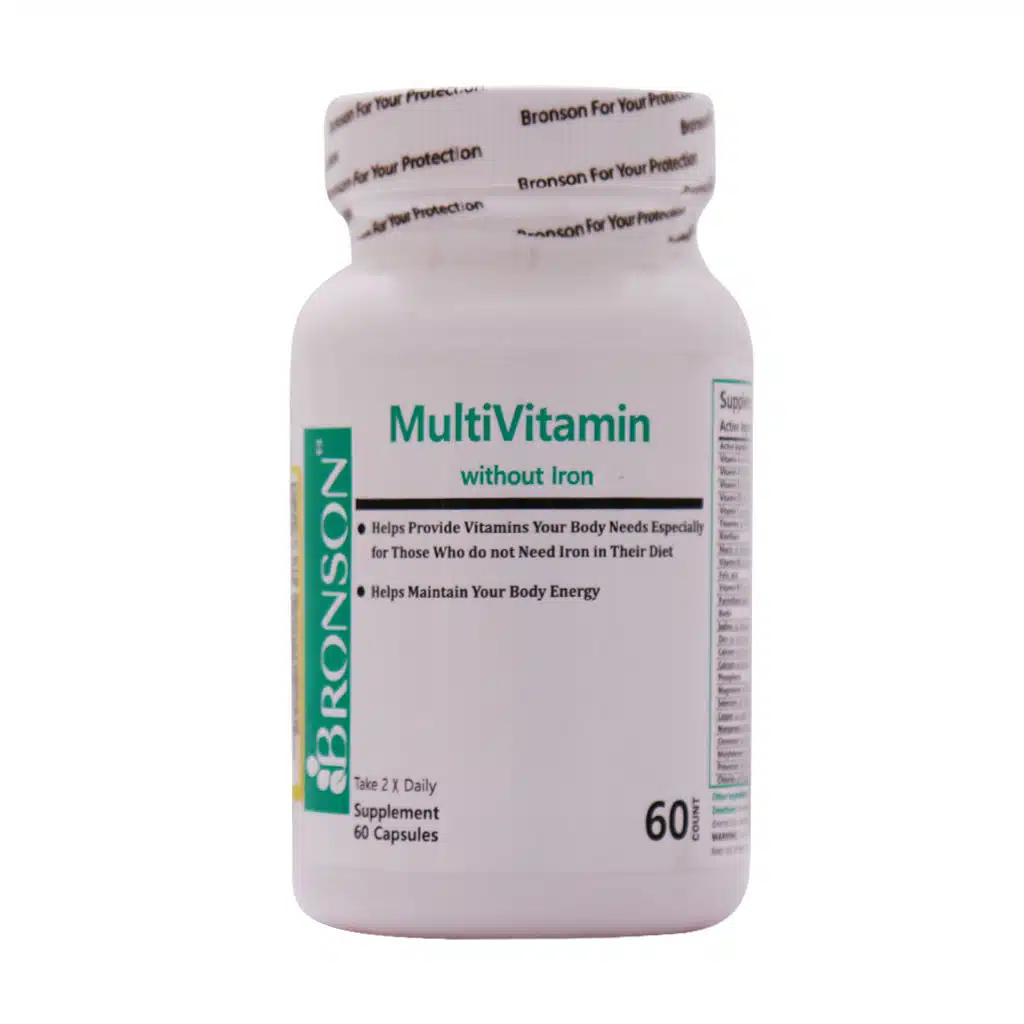 کپسول مولتی ویتامین بدون آهن برونسون 60 عددی